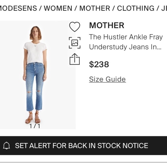 MOTHER THE HUSTLER ANKLE FRAY IN UNDERSTUDY HI RISE KICK FLARE BOOTCUT STRETCH - Picture 6 of 16